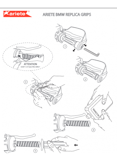 Ariete 01685 01686 01694(SSF) Kawasaki Honda Yamaha Konforlu Tutuş Elcik Açık Gidon