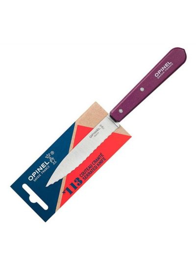 Opinel N°113 Serrated Plum Mutfak Bıçağı