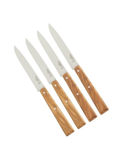 Opinel Bon Appetit South 4'lü Naturel Zeytin Saplı Sofra Bıçağı N°125