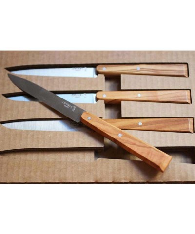Opinel Bon Appetit South 4lü Naturel Zeytin Saplı Sofra Bıçağı N°125