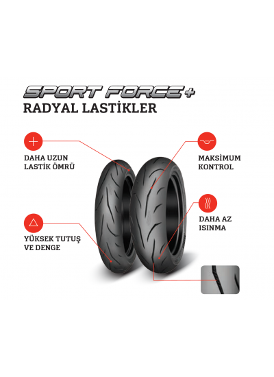 TRACER 900 TAKIM LASTİK YAMAHA SPORT FORCE RADIAL MİTAS
