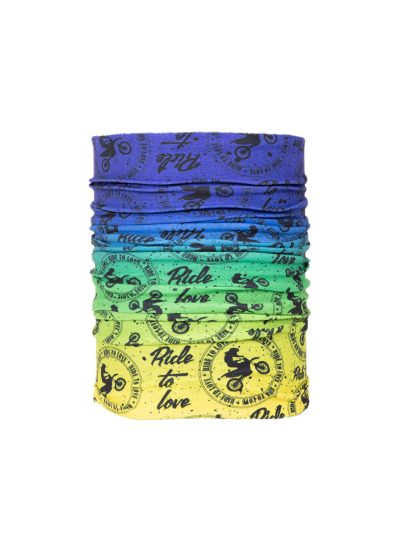 Yellow Green Blue Çocuk ve Yetişkin Motosiklet Buff'ı