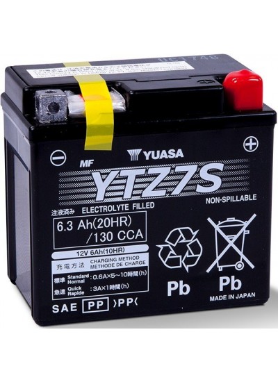 Yuasa YTZ7S BMW S1000 Honda CBR/CRF/PCX Akü Bakımsız