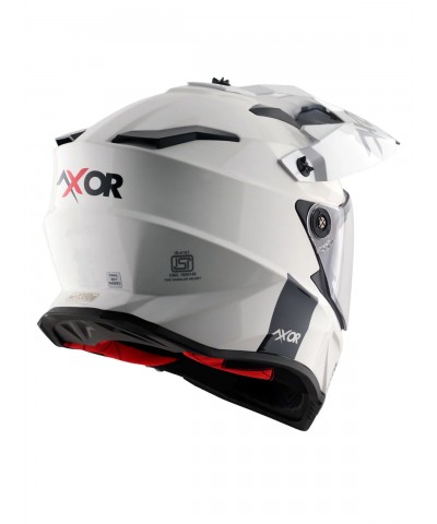 Axor X-Cross Dual Visor  SC White and Red Kask