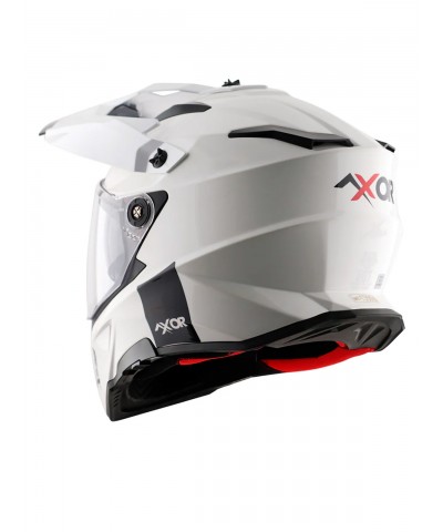 Axor X-Cross Dual Visor  SC White and Red Kask