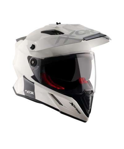 Axor X-Cross Dual Visor  SC White and Red Kask