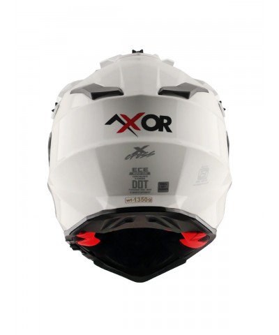 Axor X-Cross Dual Visor  SC White and Red Kask