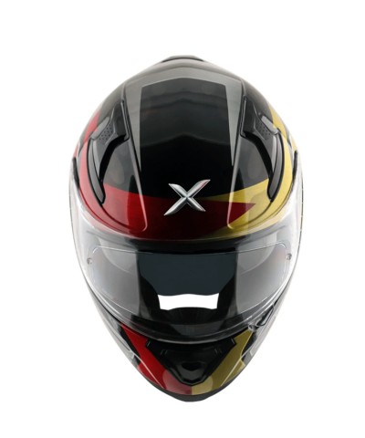 Axor Apex Chrometech Red and Gold Full Face Kapalı Kask