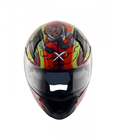 Axor Apex XBHP 299 Black Neon Green Kapalı Full Face Kask