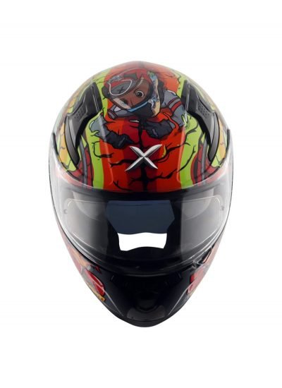 Axor Apex XBHP 299 Black Neon Green Kapalı Full Face Kask