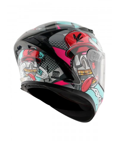 Axor Street Hip-Hop Black Pink Kapalı Kask