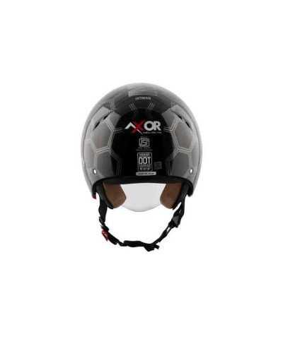 Axor Striker Hitman Black Yellow Açık Kask