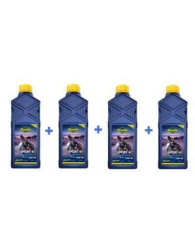 Putoline Sport 4R 10w-40 Yarı Sentetik 4 Zamanlı Motosiklet Yağı 1 L-4 Adet