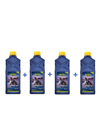 Putoline Sport 4R 10w-40 Yarı Sentetik 4 Zamanlı Motosiklet Yağı 1 L-4 Adet