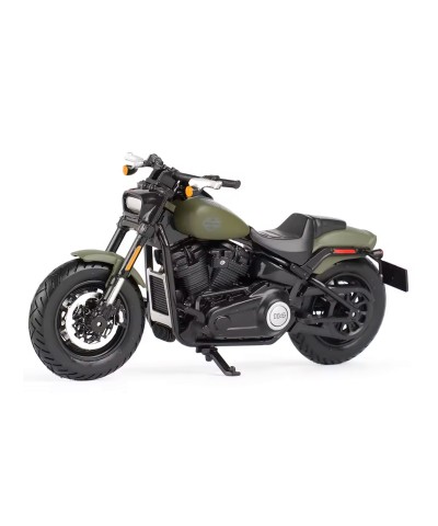 Harley Davidson DIECAST Fat Bob 114 Yeşil 1:18 Model Motosiklet 31360