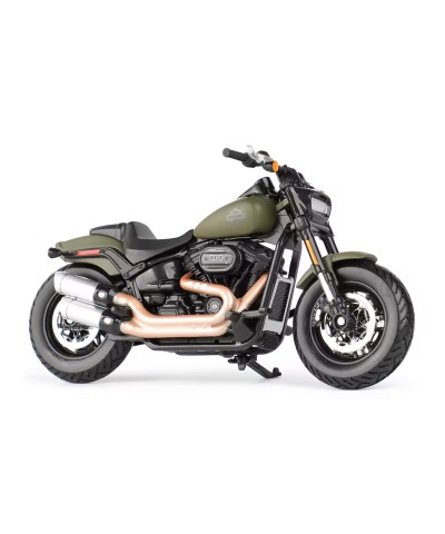 Harley Davidson DIECAST Fat Bob 114 Yeşil 1:18 Model Motosiklet 31360