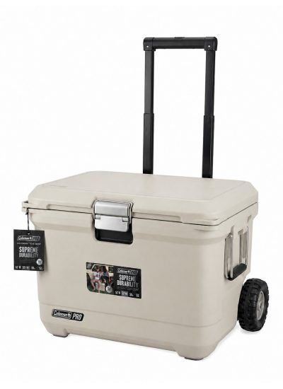Coleman Pro 55QT Tekerlekli Termos Buzluk 52 L Kum Rengi 5 Gün Buz Tutma