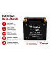 Yuasa YTX14L-BS 12V 12Ah 200A AGM Bakımsız Motosiklet Aküsü Harley