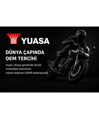 Yuasa YTX14L-BS 12V 12Ah 200A AGM Bakımsız Motosiklet Aküsü Harley
