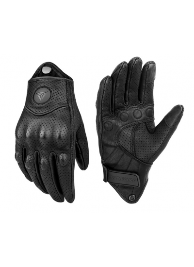 Motowolf Motosiklet Eldiven %100 Deri Hava Alan Full Korumalı