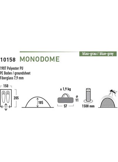 High Peak Monodome 2 Kişilik Kamp Çadırı