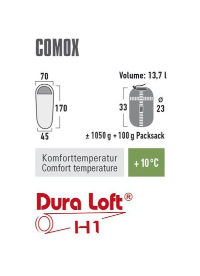 High Peak Comox Çift Fermuarlı Çocuk Kamp Uyku Tulumu 8-9 Yaş