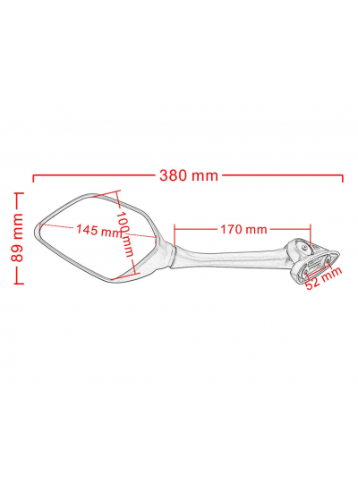 YAMAHA R3 R25 Dikiz Aynası  1 Sağ 1 Sol Takım