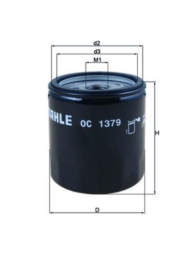 MAHLE OC 1379 YAĞ FİLTRESİ (HARLEY DAVIDSON/ BUELL)