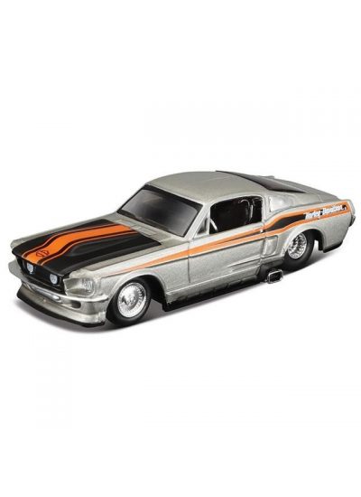 Harley Davidson Custom Cars 1967 Ford Mustang GT 1:64 Ölçek Model