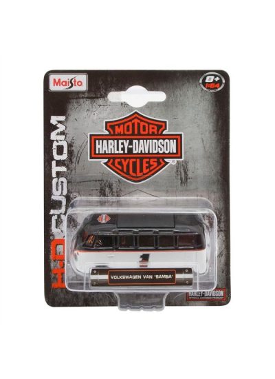 Harley Davidson Custom Cars Van Samba 1:64 Ölçek Model